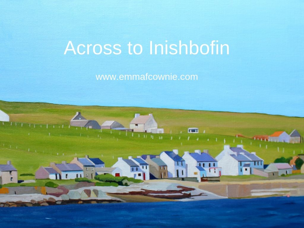 Painting of Donegal, Across to Inishbofin