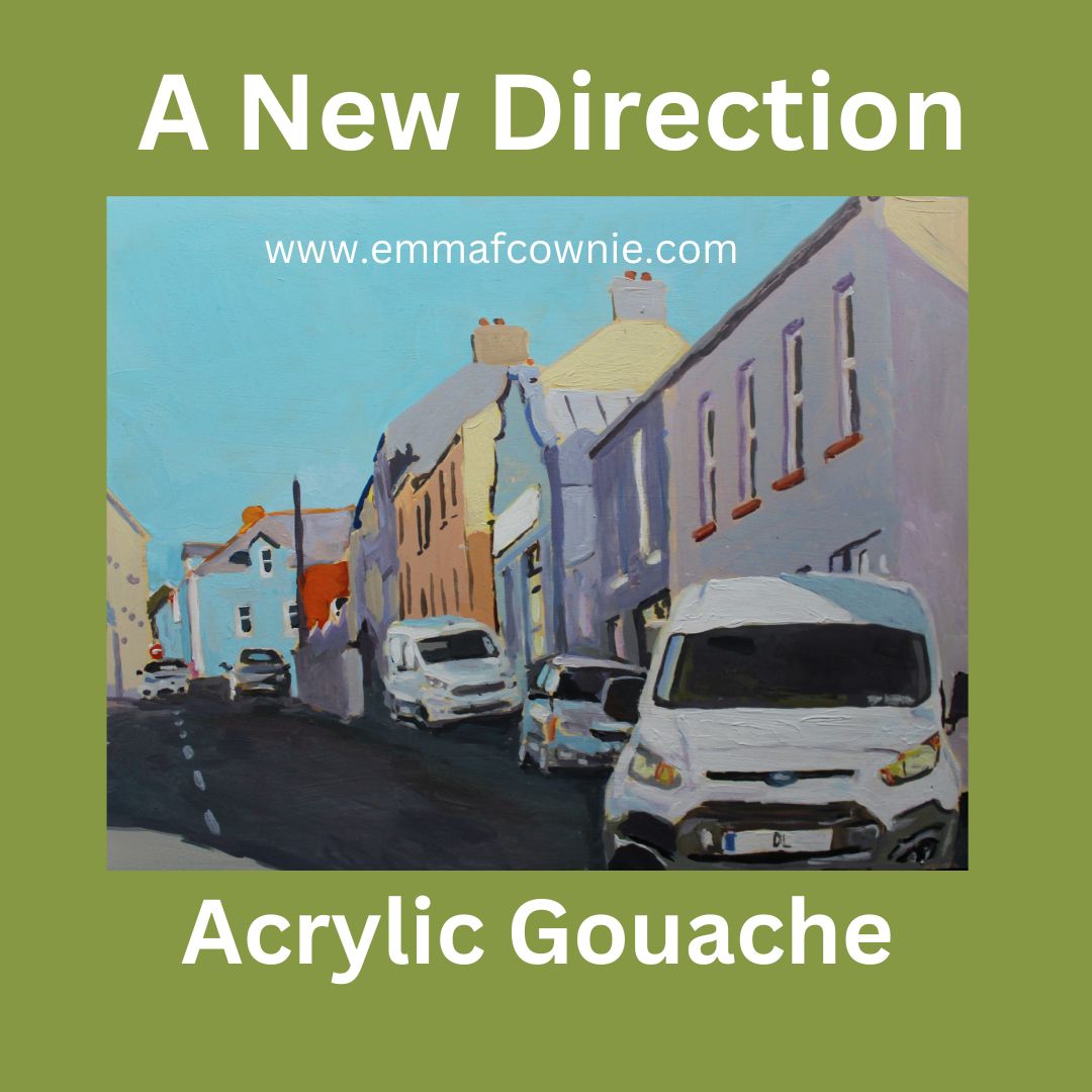New Direction - Acrylic Gouache by Emma Cownie