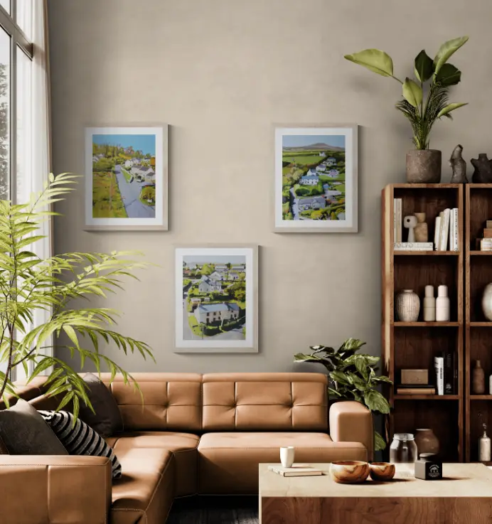 Paintings of three gower villages by Emma Cownie